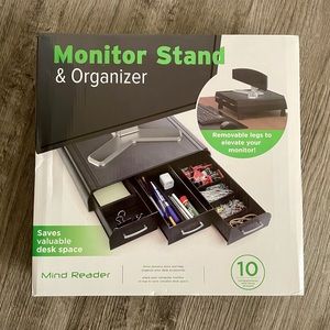 Monitor stand organizer like NEW! Still in original packaging and condition!